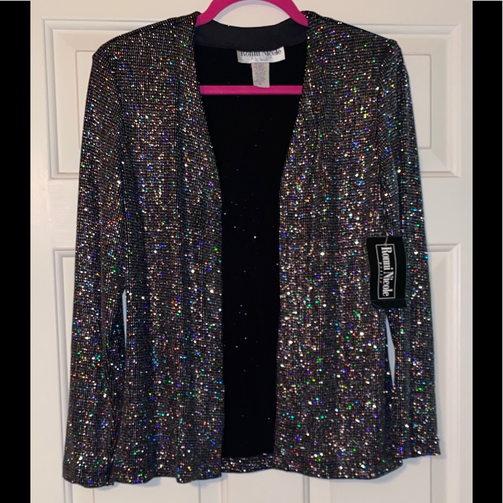 NWT Ronni Nicole Petite by Ouida PM Cardigan